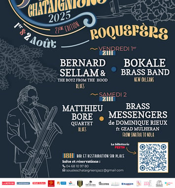 Jazz Sous Les Chataigniers 2025 affiche