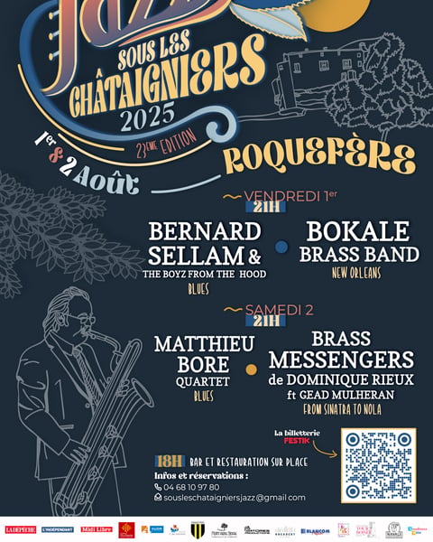 Jazz Sous Les Chataigniers 2025 affiche
