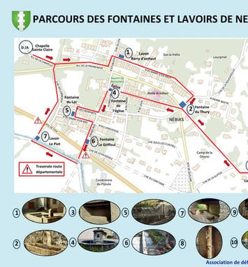 Randonnée : parcours des fontaines et lavoirs de Nébias et Lafage