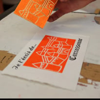 Initiation à la gravure et à la typographie à Lamourelle