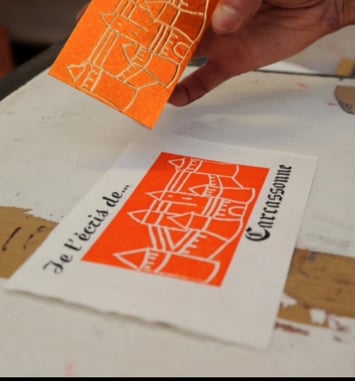 Initiation à la gravure et à la typographie à Lamourelle