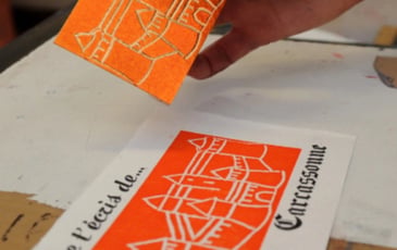 Initiation à la gravure et à la typographie à Lamourelle