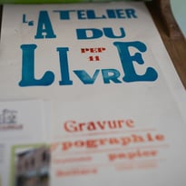 Atelier typographie : réalisation d'un marque page