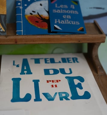 Atelier typographie : réalisation d'un marque page
