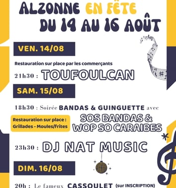 Fête locale d'Alzonne 2026
