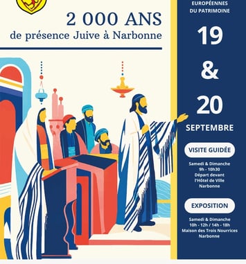 Exposition : sur les pas de Kalonymos, 2000 ans de présence juive à Narbonne.