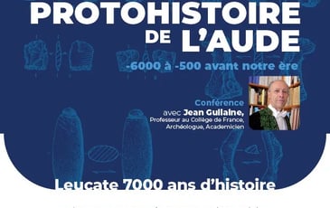 Conférence sur la protohistoire de l'Aude (- 6000 à, 500 avant notre ère)