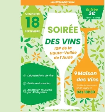 Soirée de l'IGP Haute Vallée de l'Aude